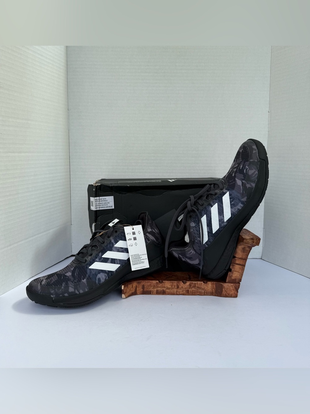Adidas Crazyflight Volleyball Shoes Boost Black Camo HR0634 Women’s Size 8.5 New